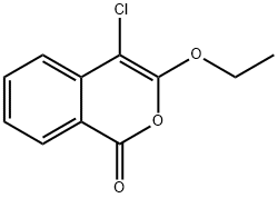 1H-2-Benzopyran-1-one, 4-chloro-3-ethoxy- Structure