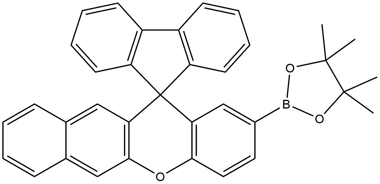 2-(4,4,5,5-Tetramethyl-1,3,2-dioxaborolan-2-yl)spiro[12H-benzo[b]xanthene-12,9′-[9H]fluorene] Structure