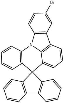 Spiro[9H-fluorene-9,8'-indolo[3,2,1-de]acridine], 3'-bromo- Structure