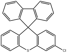 Spiro[9H-fluorene-9,9'-[9H]thioxanthene], 3'-chloro- Structure