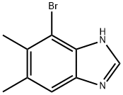 1H-Benzimidazole, 7-bromo-5,6-dimethyl- 구조식 이미지