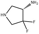 3-Pyrrolidinamine, 4,4-difluoro-, (3S)- Structure