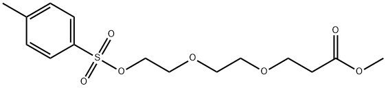 Propanoic acid, 3-[2-[2-[[(4-methylphenyl)sulfonyl]oxy]ethoxy]ethoxy]-, methyl ester 구조식 이미지