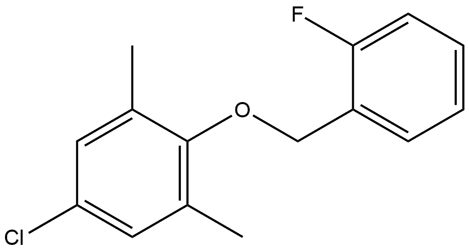 5-Chloro-2-[(2-fluorophenyl)methoxy]-1,3-dimethylbenzene Structure