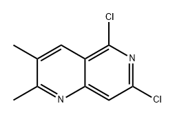 1,6-Naphthyridine, 5,7-dichloro-2,3-dimethyl- 구조식 이미지