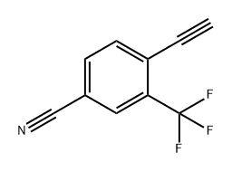 Benzonitrile, 4-ethynyl-3-(trifluoromethyl)- Structure