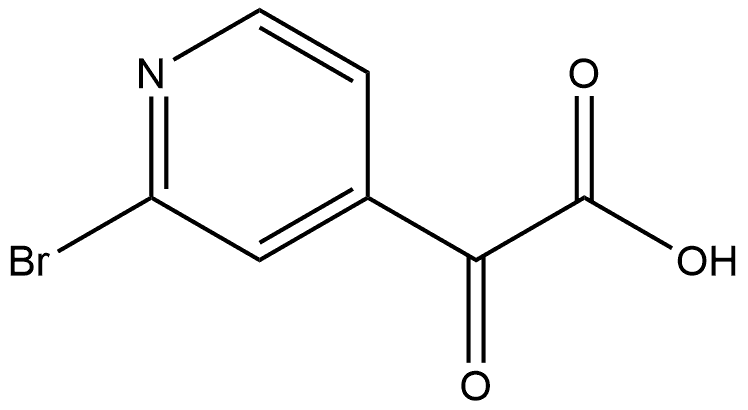 2-Bromo-α-oxo-4-pyridineacetic acid 구조식 이미지