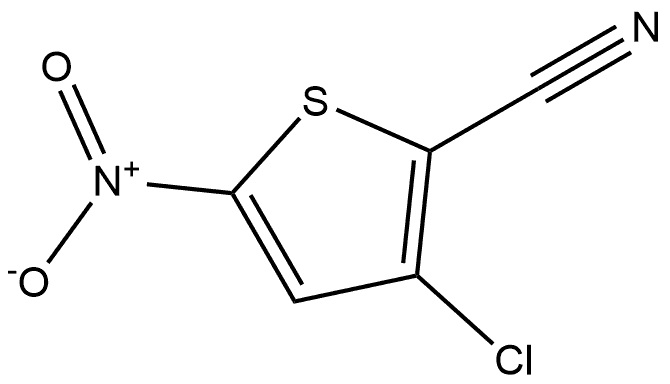 3-Chloro-5-nitro-2-thiophenecarbonitrile Structure