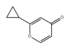 4H-Pyran-4-one, 2-cyclopropyl- Structure