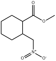Cyclohexanecarboxylic acid, 2-(nitromethyl)-, methyl ester Structure