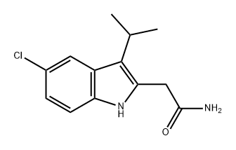 1H-Indole-2-acetamide, 5-chloro-3-(1-methylethyl)- Structure