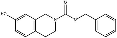 2(1H)-Isoquinolinecarboxylic acid, 3,4-dihydro-7-hydroxy-, phenylmethyl ester Structure