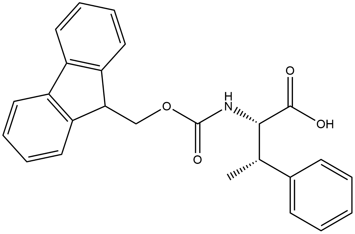 (2S,3S)-2-({[(9H-fluoren-9-yl)methoxy]carbonyl}amino)-3-phenylbutanoic acid 구조식 이미지