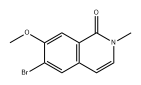 1(2H)-Isoquinolinone, 6-bromo-7-methoxy-2-methyl- 구조식 이미지