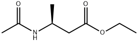 Butanoic acid, 3-(acetylamino)-, ethyl ester, (3S)- Structure