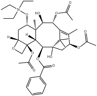 7-Triethylsilyl-9-dihydro-13-acetylbaccatin III Structure