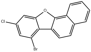 Benzo[b]naphtho[2,1-d]furan, 7-bromo-9-chloro- Structure