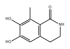 1(2H)-Isoquinolinone, 3,4-dihydro-6,7-dihydroxy-8-methyl- Structure