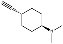 Cyclohexanamine, 4-ethynyl-N,N-dimethyl-, trans- Structure