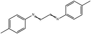 Benzenamine, N,N'-1,2-ethanediylidenebis[4-methyl- Structure