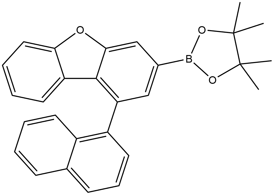 1-(1-Naphthalenyl)-3-(4,4,5,5-tetramethyl-1,3,2-dioxaborolan-2-yl)dibenzofuran Structure