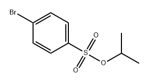 Benzenesulfonic acid, 4-bromo-, 1-methylethyl ester Structure