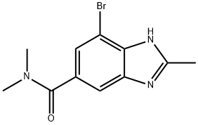 1H-Benzimidazole-5-carboxamide, 7-bromo-N,N,2-trimethyl- Structure