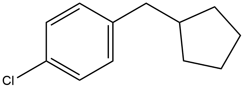 1-Chloro-4-(cyclopentylmethyl)benzene Structure