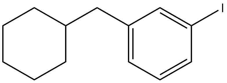 1-(Cyclohexylmethyl)-3-iodobenzene Structure