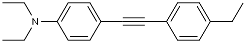 N,N-Diethyl-4-[2-(4-ethylphenyl)ethynyl]benzenamine Structure