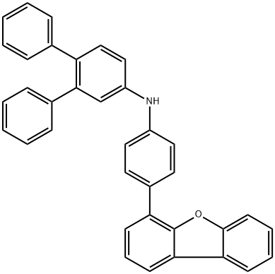 [1,1':2',1''-Terphenyl]-4'-amine, N-[4-(4-dibenzofuranyl)phenyl]- Structure