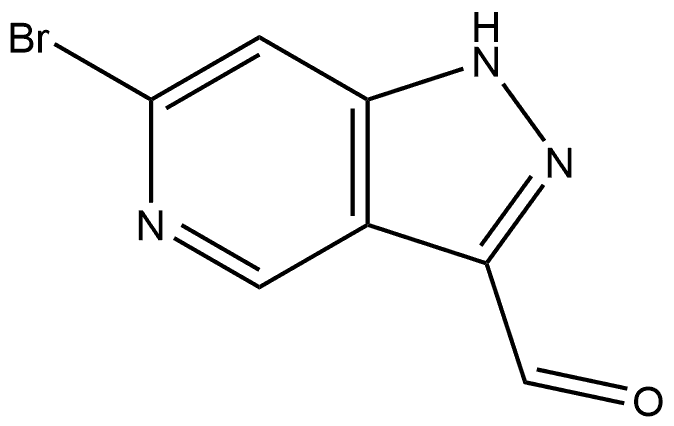 6-Bromo-1H-pyrazolo[4,3-c]pyridine-3-carboxaldehyde Structure