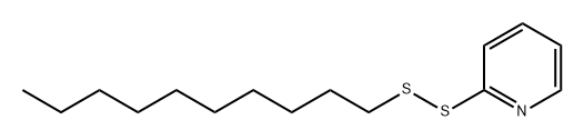 Pyridine, 2-(decyldithio)- Structure