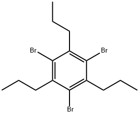 Benzene, 1,3,5-tribromo-2,4,6-tripropyl- Structure