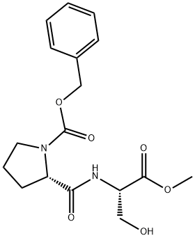 L-Serine, 1-[(phenylmethoxy)carbonyl]-L-prolyl-, methyl ester Structure