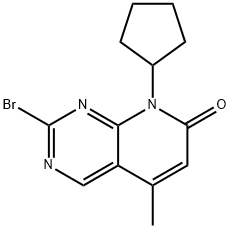 2-bromo-8-cyclopentyl-5-methyl-7H,8H-pyrido[2,3-
d]pyrimidin-7-one Structure