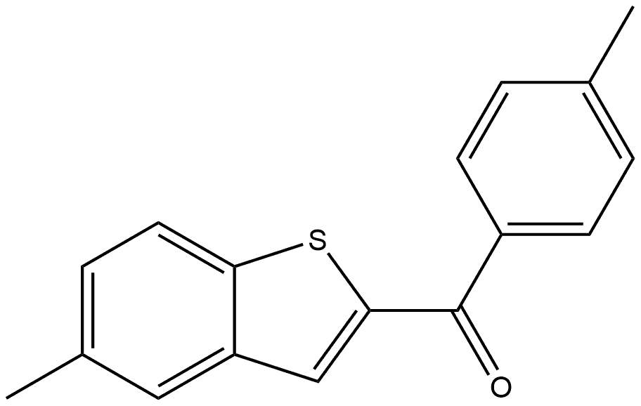 (5-Methylbenzo[b]thien-2-yl)(4-methylphenyl)methanone Structure