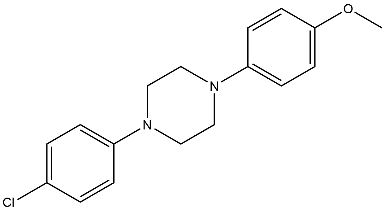 1-(4-methoxyphenyl)-4-(4-chlorophenyl)piperazine Structure