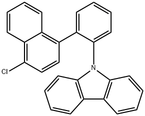 9H-Carbazole, 9-[2-(4-chloro-1-naphthalenyl)phenyl]- Structure