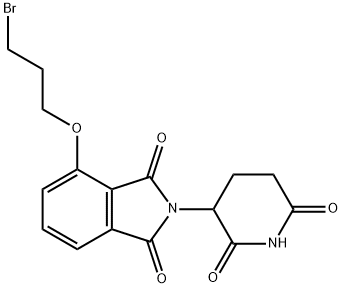 1H-Isoindole-1,3(2H)-dione, 4-(3-bromopropoxy)-2-(2,6-dioxo-3-piperidinyl)- Structure