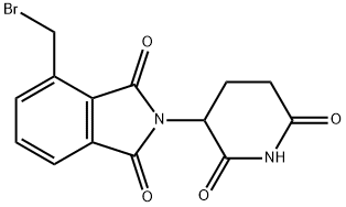 1H-Isoindole-1,3(2H)-dione, 4-(bromomethyl)-2-(2,6-dioxo-3-piperidinyl)- Structure