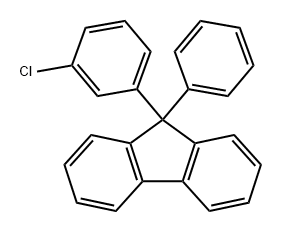 9H-Fluorene, 9-(3-chlorophenyl)-9-phenyl- 구조식 이미지