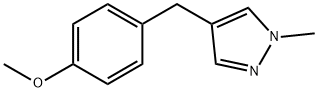 4-(4-methoxybenzyl)-1-methyl-1H-pyrazole Structure