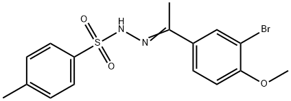 N'-(1-(3-bromo-4-methoxyphenyl)ethylidene)-4-methylbenzenesulfonohydrazide Structure