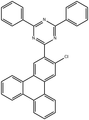 1,3,5-Triazine, 2-(3-chloro-2-triphenylenyl)-4,6-diphenyl- Structure