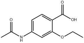 Benzoic acid, 4-(acetylamino)-2-ethoxy- 구조식 이미지