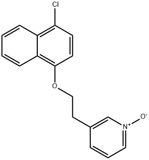 Pyridine, 3-[2-[(4-chloro-1-naphthalenyl)oxy]ethyl]-, 1-oxide Structure