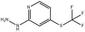 Pyridine, 2-hydrazinyl-4-[(trifluoromethyl)thio]- Structure