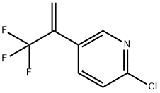 Pyridine, 2-chloro-5-[1-(trifluoromethyl)ethenyl]- 구조식 이미지