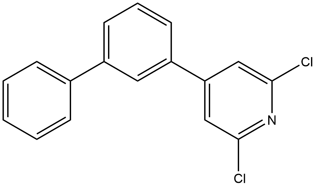 4-[1,1'-Biphenyl]-3-yl-2,6-dichloropyridine Structure